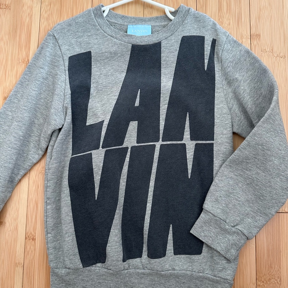 Lanvin Gray Sweater for Kids